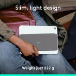 Logitech Keys-to-GO 2 Portable Wireless iPad Keyboard with Built-in Cover, Slim and Compact Bluetooth Keyboard for iPad, iPhone, Mac, and Apple TV, Easily Switch with Devices - Graphite