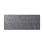 Lenovo Multi-Device Wireless Bluetooth Keyboard, Connect Up to 3 Devices Simultaneously, Compatible with iOS, Android, Windows, Slim Profile, Rechargeable, 60-Hour Battery Life, Iron Grey