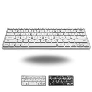 Macally Compact Bluetooth Keyboard for Mac - Premium Multi Device Connectivity - Compatible Apple Wireless Keyboard for MacBook Pro/Air, iMac, Mac mini, iPad, Laptop, and PC
