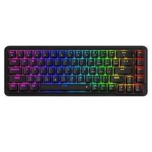 Redragon K709 65% Wired Gasket RGB Gaming Keyboard, 68 Keys Hot-Swap Compact Mechanical Keyboard w/Free-Mod Socket, 3-Layer Noise Dampening & Dedicated Arrow Keys, Quiet Custom Linear Switch