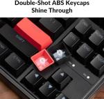 Keychron C3 Pro QMK/VIA Custom Gaming Keyboard, Programmable 87 Keys Compact TKL Layout Gasket Mount, Red LED Backlight Wired Mechanical Keyboard with Red Switches for Mac/Windows/Linux