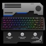 Redragon K709 65% Wired Gasket RGB Gaming Keyboard, 68 Keys Hot-Swap Compact Mechanical Keyboard w/Free-Mod Socket, 3-Layer Noise Dampening & Dedicated Arrow Keys, Quiet Custom Linear Switch