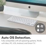 Macally Compact Bluetooth Keyboard for Mac - Premium Multi Device Connectivity - Compatible Apple Wireless Keyboard for MacBook Pro/Air, iMac, Mac mini, iPad, Laptop, and PC
