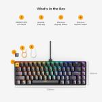 Glorious Gaming GMMK 2 - TKL Mechanical Keyboard - Custom 65% Keyboard - Compact -Hotswap w/Cherry Mx Style Switches - Incl. Double Shot Keycaps & Linear Switches - PC Gaming Setup Accessories