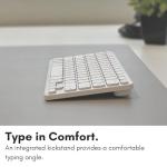 Macally Compact Bluetooth Keyboard for Mac - Premium Multi Device Connectivity - Compatible Apple Wireless Keyboard for MacBook Pro/Air, iMac, Mac mini, iPad, Laptop, and PC