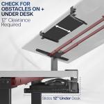 VIVO Small Keyboard Tray, Under Desk Pull Out with Extra Sturdy C Clamp Mount System, 20 (26 Including Clamps) x 11 inch Slide-Out Computer Platform Drawer, White, MOUNT-KB05ES-W