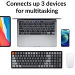 Keychron K4 Wireless Bluetooth/USB Wired Gaming Mechanical Keyboard, Compact 100 Keys 96% Layout RGB LED Backlit Gateron G Pro Red Switch N-Key Rollover, Aluminum Frame for Mac Windows, Version 2