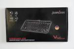 Perixx PERIBOARD-429 US Wired Mini Backlit Keyboard - Thin and Silent Scissor Keys - White Backlight Color - US English