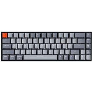 Keychron K6 Bluetooth 5.1 Wireless Mechanical Keyboard with Keychron K Pro Red Switch/LED Backlit/Rechargeable Battery, 68 Keys Compact Keyboard Compatible with Mac Windows