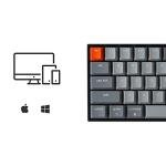 Keychron K6 Bluetooth 5.1 Wireless Mechanical Keyboard with Keychron K Pro Red Switch/LED Backlit/Rechargeable Battery, 68 Keys Compact Keyboard Compatible with Mac Windows