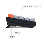 Keychron K6 Bluetooth 5.1 Wireless Mechanical Keyboard with Keychron K Pro Red Switch/LED Backlit/Rechargeable Battery, 68 Keys Compact Keyboard Compatible with Mac Windows