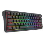Redragon K722 60% Wired Gasket RGB Gaming Keyboard, 61 Keys Hot-Swap Compact Mechanical Keyboard w/Free-Mod Socket, 3-Layer Noise Dampening, Quiet Custom Linear Switch