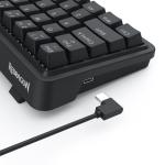 Redragon K722 60% Wired Gasket RGB Gaming Keyboard, 61 Keys Hot-Swap Compact Mechanical Keyboard w/Free-Mod Socket, 3-Layer Noise Dampening, Quiet Custom Linear Switch