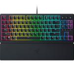 Razer Ornata V3 TKL Gaming Keyboard: Low Profile Keys - Mecha Membrane Switches - UV Coated Keycaps - Backlit Media Keys - 8 Zone RGB Lighting - Spill Resistant - Magnetic Wrist Wrest Snap Tap