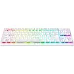 Razer DeathStalker V2 Pro TKL Wireless Gaming Keyboard: Low Profile Optical Switches Linear Red - HyperSpeed Wireless & Bluetooth - Chroma RGB - Up to 200 Hr Battery - Snap Tap - White