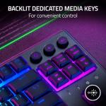 Razer Ornata V3 TKL Gaming Keyboard: Low Profile Keys - Mecha Membrane Switches - UV Coated Keycaps - Backlit Media Keys - 8 Zone RGB Lighting - Spill Resistant - Magnetic Wrist Wrest Snap Tap
