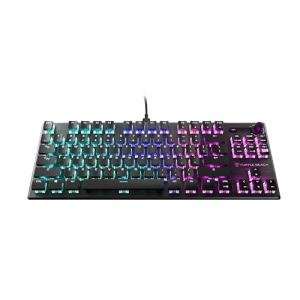 Turtle Beach Vulcan TKL Tenkeyless Linear Mechanical Titan Switch PC Gaming Keyboard with Per-Key AIMO RGB Lighting, Anodized Aluminum Top Plate and Detachable USB-C Cable - Black