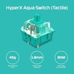 HyperX Alloy Origins Core Mechanical Gaming Keyboard Low Profile Aluminum Body Aqua Switch Tactile RGB Backlit for Xbox Series PS5 PS4 Computer PC Gaming Keyboards Tenkeyless Compact, Black (Renewed)