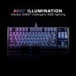 Turtle Beach Vulcan TKL Tenkeyless Linear Mechanical Titan Switch PC Gaming Keyboard with Per-Key AIMO RGB Lighting, Anodized Aluminum Top Plate and Detachable USB-C Cable - Black