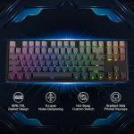 Redragon K707 PRO GB 80% Gasket RGB Gaming Keyboard, 3-Modes Wireless TKL Mechanical Keyboard w/Hot-Swap South-Facing LEDs Socket, PBT Gradient Keycaps & 5-Layer Noise Dampening, Custom Linear Switch