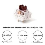 Keychron V3 Wired Custom Mechanical Keyboard, TKL Tenkeyless QMK/VIA Programmable Macro with Hot-swappable Keychron K Pro Brown Switch Compatible with Mac Windows Linux (Frosted Black-Translucent)