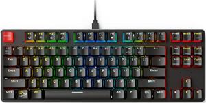 Glorious GMMK Modular Mechanical Gaming Keyboard - TENKEYLESS (87 Key) - RGB LED Backlit, Brown Switches, Hot Swap Switches (GMMK-TKL-BRN) (Renewed)