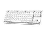 G.SKILL USB KM360 Professional Tenkeyless Mechanical Keyboard, Cherry MX Red, ABS Dual Injection Keycap, (White)