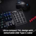 HyperX Alloy Origins Core Mechanical Gaming Keyboard Low Profile Aluminum Body Aqua Switch Tactile RGB Backlit for Xbox Series PS5 PS4 Computer PC Gaming Keyboards Tenkeyless Compact, Black (Renewed)