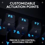 Logitech G PRO X TKL Rapid Tenkeyless Wired Gaming Keyboard with Magnetic Analog Switches, RGB - Black, PC Gaming Keyboards, Pro