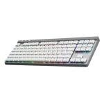 Logitech G515 Lightspeed TKL Low Profile Wireless Gaming Keyboard, LIGHTSYNC RGB, Thin Tenkeyless Design, Double-Shot PBT Keycaps, Linear (Red) Mechanical Switches - White
