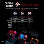 TECWARE Phantom 87 Key Mechanical Keyboard, RGB led, Outemu RED Switch