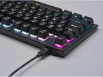 Corsair K60 RGB TKL RGB Tenkeyless Optical-Mechanical Wired Gaming Keyboard - OPX Switches - Polycarbonate Keycaps - iCUE Compatible - QWERTY NA Layout - Black (Renewed)