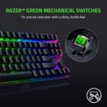 Razer BlackWidow V3 Tenkeyless Mechanical Gaming Keyboard Mechanical Switches - Chroma RGB Lighting - Compact Form Factor - Programmable Macro Functionality - USB Passthrough (Renewed)