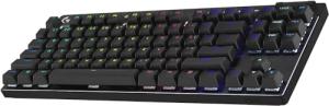 Logitech G PRO X TKL LIGHTSPEED Wireless Gaming Keyboard, Ultra-Portable Tenkeyless Design, LIGHTSYNC RGB, PBT keycaps, Tactile Switches (GX Brown) - Black (Renewed)