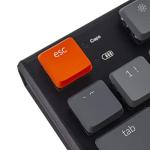 Keychron K1, Tenkeyless Layout 87 Keys Ultra-Slim Bluetooth Wireless/USB Wired Mechanical Keyboard with Low-Profile Gateron Brown Switch White LED Backlit Compatible with Mac Windows-Version 5