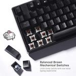 RK ROYAL KLUDGE RK87 Sink87G RGB Wireless TKL Mechanical Gaming Keyboard, 87 Keys No Numpad Tenkeyless Compact 2.4G Wireless Keyboard with Tactile Brown Switches, Exceptional Macro Settings