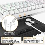 RK ROYAL KLUDGE RK84 Wired RGB 75% Hot Swappable Mechanical Keyboard, 84 Keys Tenkeyless TKL Gaming Keyboard w/Programmable Software, RK Brown Switch