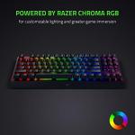 Razer BlackWidow V3 Tenkeyless TKL Mechanical Gaming Keyboard: Yellow Mechanical Switches - Linear & Silent - Chroma RGB Lighting - Compact Form Factor, Classic Black (Renewed)