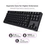 RK ROYAL KLUDGE RK87 Sink87G RGB Wireless TKL Mechanical Gaming Keyboard, 87 Keys No Numpad Tenkeyless Compact 2.4G Wireless Keyboard with Tactile Brown Switches, Exceptional Macro Settings