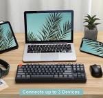 Keychron K8 Wireless Bluetooth/USB Wired Mechanical Keyboard, Hot-swappable Tenkeyless 87 Keys RGB LED Backlit Gateron Brown Switch N-Key Rollover, Aluminum Frame for Mac and Windows