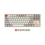 Keychron K8 87 Keys Tenkeyless Layout Wireless Bluetooth Mechanical Keyboard for Mac, Multitasking Type-C Wired Gaming Keyboard for Windows with Keychron Mechanical Red Switch Aluminum Frame