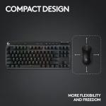 Logitech G PRO X TKL LIGHTSPEED Wireless Gaming Keyboard, Ultra-Portable Tenkeyless Design, LIGHTSYNC RGB, PBT keycaps, Tactile Switches (GX Brown) - Black (Renewed)