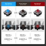 RK ROYAL KLUDGE RK84 Wired RGB 75% Hot Swappable Mechanical Keyboard, 84 Keys Tenkeyless TKL Gaming Keyboard w/Programmable Software, RK Brown Switch