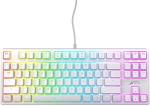K4 RGB Tenkeyless White Edition, Mechanical Gaming Keyboard with RGB, US