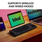 Keychron K8 Wireless Mechanical Keyboard, Tenkeyless Layout 87 Keys Bluetooth/Wired RGB Backlit with Gateron Optical Blue Switch Compatible with Mac Windows