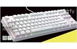 K4 RGB Tenkeyless White Edition, Mechanical Gaming Keyboard with RGB, US
