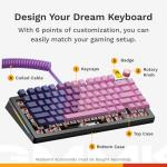 Glorious Gaming - GMMK 3 PRO: Custom Mechanical Keyboard, 75% Tenkeyless Keyboard, Modular Aluminum Body & Gasket System, Hotswappable MX Switches, Sound Dampening Foam, Custom Keycaps, ANSI (Black)