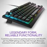 Alienware Tenkeyless Gaming Keyboard - AW420K - Dark Side of The Moon - Wired, Programmable, Cherry MX Red, USB, AlienFX RGB / 16.8 Million Colours