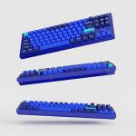 Keychron Q3 Wired Custom Mechanical Keyboard Knob Version, TKL Tenkeyless QMK/VIA Programmable Macro with Hot-swappable Gateron G Pro Brown Switch Compatible with Mac Windows Linux (Blue)