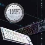 Logitech G915 TKL Tenkeyless Lightspeed Wireless RGB Mechanical Gaming Keyboard, Low Profile Switch Options, LIGHTSYNC RGB, Advanced Wireless and Bluetooth Support - Clicky (Renewed)